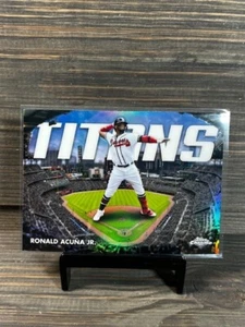 2023 Topps Chrome - Chrome Titans #CT-5 Ronald Acuña Jr. - Picture 1 of 2