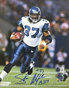 SHAUN ALEXANDER SIGNED AUTOGRAPHED 8x10 PHOTO SEATTLE SEAHAWKS BAS COA BQ26292 - Picture 1 of 1