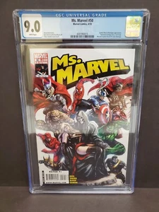 2010 Ms. Marvel #50 Death Cover Variant Graded 9.0 By CGC Marvel Comics Mystique - Picture 1 of 12
