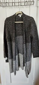 CJ Banks Women’s Open Front Long Cardigan Sweater Long Sleeve size 1X - Picture 1 of 7