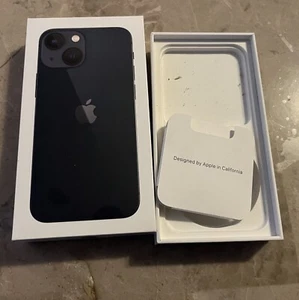BOX ONLY Apple iPhone 13 Mini Midnight 128GB Replacement MLA13LL/A A2481 - Zdjęcie 1 z 3
