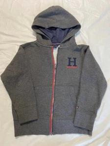 Tommy Hilfiger Gray Full Zip Hoodie Sweatshirt Boy Size 6 Youth/Kids - Picture 1 of 6