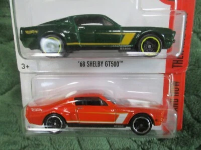 Par Shelby GT500 Hot Wheels entonces y ahora '68 Foto 1 de 4