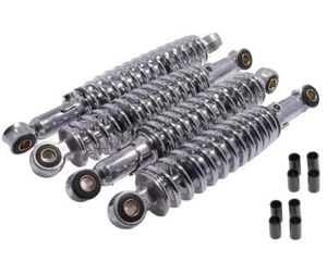 Lowering Set 4 Simson Shock Absorber Set Chrome 240mm + 260mm Schwalbe KR51 - Picture 1 of 1