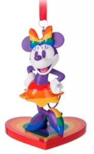 Disney ๐ Rainbow Collection Pride ๐ณ๏ธโ๐ Minnie Mouse Ornament 2023 - Picture 1 of 3