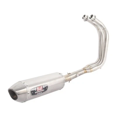 For Yamaha MT-07 FZ07 XSR700 YZF R7 Full Exhaust System Front Pipe Muffler Foto 1 de 4