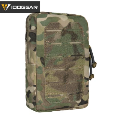 IDOGEAR Tactical Pouch MOLLE Vertical Utility Pouch Laser Cutting Paintball Army - image 1 of 4