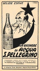 PUBBLICITA' 1928 ACQUA DI SAN PELLEGRINO BERGAMO ESTATE MUGGIANI - Picture 1 of 1