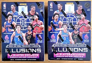 2021-22 Panini Illusions NBA Basketball Blaster Box 2 Box Lot Factory Sealed - Picture 1 of 4