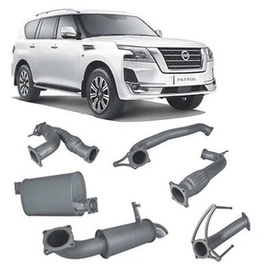 Redback Extreme Duty Quiet 3" Cat Back Exhaust for Nissan Y62 Patrol S1 - S5 - Picture 1 of 6