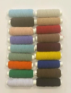 SCHIRMBAND ELASTISCHES FADEN 20 METER SPULEN PACK MIT 2 ROLLEN, VERSCHIEDENE FARBEN - Bild 1 von 37