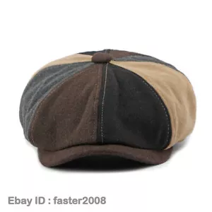 Hombres De Colección Gorras de Newsboy 8 Paneles Sombrero de Niño Panadero Informal Pintor Artista Boina Retro - Imagen 1 de 29