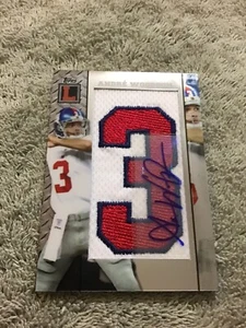 2008 Topps Letterman ANDRE WOODSON Rookie RC AUTOGRAPHED “3 Letterman /75 Giants - Picture 1 of 4