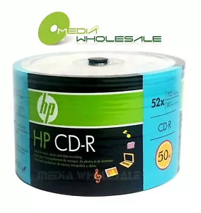600 HP 52X CD-R CDR ECO Logo Top Blank 700MB Recordable Discs 12x50pk Spindle - Picture 1 of 4
