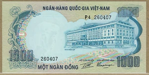 SOUTH VIETNAM ND(1972) 1,000 DONG P-34a CU - Picture 1 of 2