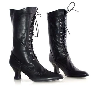 Ellie Shoes AMELIA Victorian Steampunk Gothic 2.5" Heels shoes Boots 253-AMELIA - Picture 1 of 4