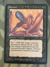 mtg Legends Imprison, Old Set, Near Mint Condition