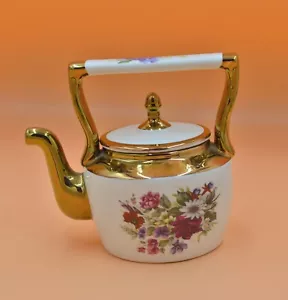 ARTHUR WOOD DECORATIVE ORNAMENTAL KETTLE SHAPED TEAPOT - Picture 1 of 11