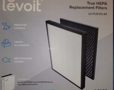 Nuevo filtro de repuesto Levoit LV-PUR131-RF True-Hepa y carbón activado Foto 1 de 2