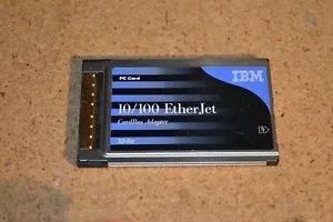 IBM EtherJet CardBus 10/100 Ethernet LAN PC Card PCMCIA Network Card 08L3148 - Picture 1 of 2