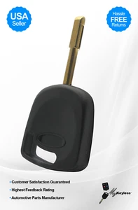 New Jaguar Replacement Uncut Transponder Chip Transmitter Ignition Key Blade - Foto 1 di 1