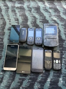 Job Lot 195 - 10x Untested Mixed Models Faulty Mobile Phones Spares Repairs - Photo 1 sur 2