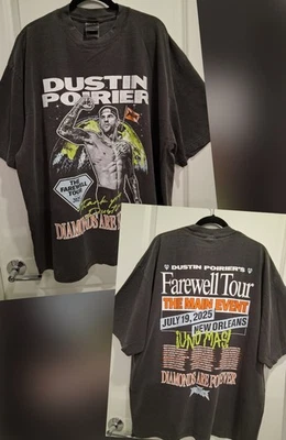 New Sz 2X Dustin Poirier T-Shirt 2025 Farewell Tour Shaka Wear USA Streetwear  - Image 1 of 3