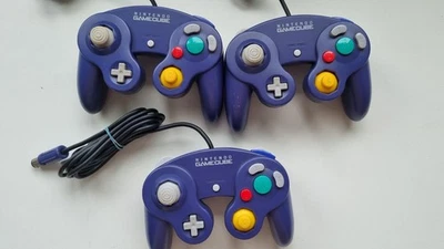 1x Official Nintendo Gamecube Controller Purple Tested & Working - Image 1 of 2