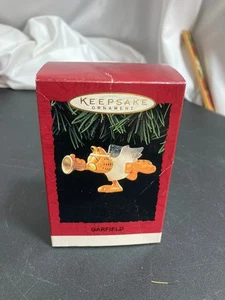 Vintage 1995 Hallmark Keepsake Garfield Christmas Angel Ornament With Box - Picture 1 of 9