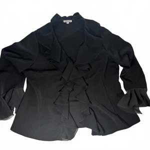 Georges Rech Black Women's Blazer Size 44 - Picture 1 of 11