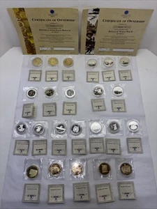 Monedas American Mint. Batallas de la Segunda Guerra Mundial, Águilas Doradas, Kennedy, Marines, - Imagen 1 de 24