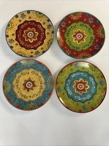 Certified International TUNISIAN SUNSET Speiseteller Sue Zipken 4er Set unbenutzt - Bild 1 von 12