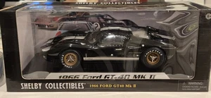 RARE PLAIN BODY 1966 FORD GT-40 MK II 1/18 SCALE DIECAST SHELBY COLLECTIBLES  - Bild 1 von 12