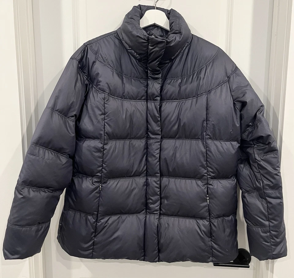Columbia Goose Down Puffer Chaqueta Hombre Abrigo Azul Marino Talla 1 X Esquí Invierno Foto 1 de 4