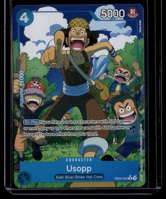 Usopp EB02-022	Alternate Art Anime 25th Collection One Piece Card English - Image 1 of 2