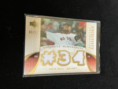 2006 Upper Deck Exquisite Memorabilia David Ortiz #EM-DO Gold /25 (MEM) - Image 1 of 2