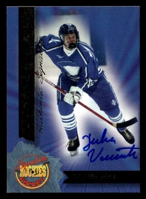 1994-95 Signature Rookies Authentic Signatures #29 Juha Vuorivirta SN,AU #/7750 - Image 1 of 2