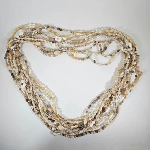 Hawaiianische Muschel Lei Halsketten Menge 9, 32 Zoll - Hochzeit/Abschluss/Luau/Tiki - Bild 1 von 3