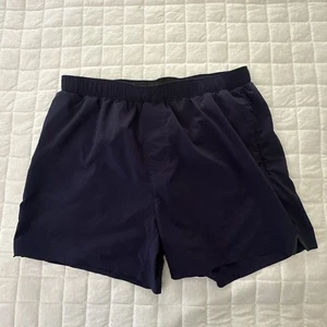 Rhone Shorts Mens Large Navy Blue Athletic Running Lightweight Pull On 100100 - Picture 1 of 11
