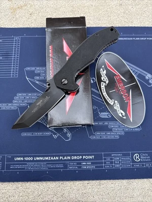 Emerson Mini Roadhouse #409 2013 Tanto 154CM G10 Wave Opening USA - Image 1 of 4