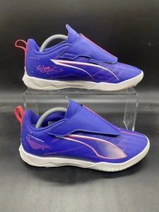 PUMA Ultra 5 Play Firm Ground Youth taglia 4 viola rosa 107909-01 - Foto 1 di 7