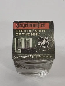 NEW 100 Jagermeister COASTERS Official Shot Of The NHL Hockey ~ NOS Bar Mancave - Picture 1 of 4