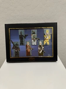 2017 Disney D23 Expo WDI MOG Star Wars Bounty Hunter Pin Set LE 300 - Fett Bossk - Picture 1 of 12
