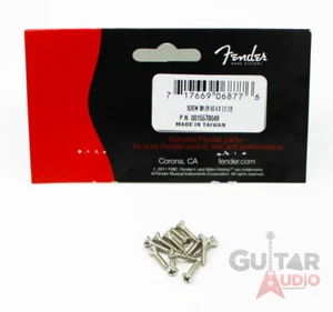 (Pack of 12) Genuine Fender Oval Head NICKEL Pickguard Screws for Guitar/Bass - Picture 1 of 1