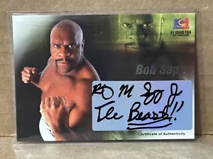 Bob ""La Bestia"" Sapp 2003 Epoca K-1 Gran Premio Autografo #46/50 SP NJPW MMA UFC - Foto 1 di 2