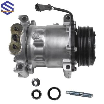 Compresor de aire acondicionado con embrague para Chevrolet C4500 C5500 Kodiak GMC Topkick 2003-2007 Foto 1 de 4