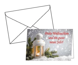 20-500 Weihnachtskarten mit Umschlag Klappkarten Grusskarten BEDRUCKBAR v9 - Bild 1 von 2
