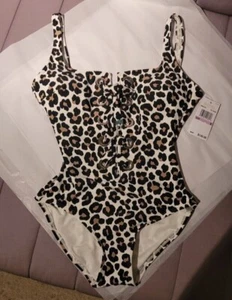 Michael Kors großer Leopard Schnüreinteiler Größe 6 - Bild 1 von 4