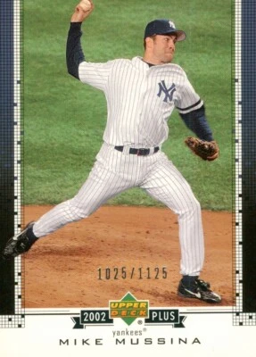 2002 Upper Deck UD Plus Hobby Mike Mussina 42 Yankees 1025/1125 - Image 1 of 2