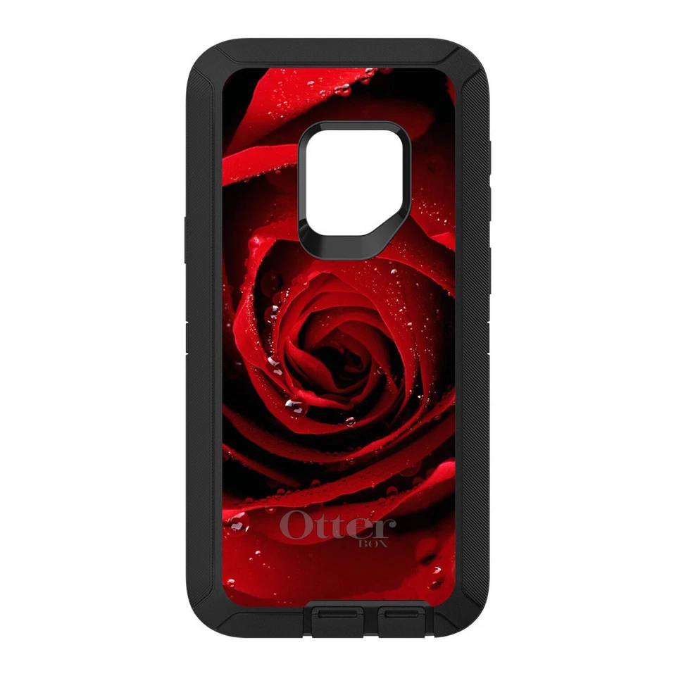 OtterBox Defender for Galaxy S (Choose Model) Dew Covered Red Rose - Image 1 of 1